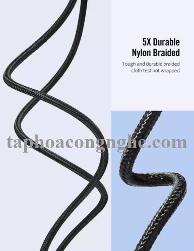 Ugreen 50872 0.5M màu Xám Cáp sạc truyền dữ liệu USB 2.0 sang MICRO USB đầu mạ thiếc ED017 30050872